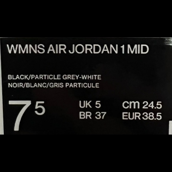 Women size 7.5 Jordan 1 MID - Picture 6 of 6